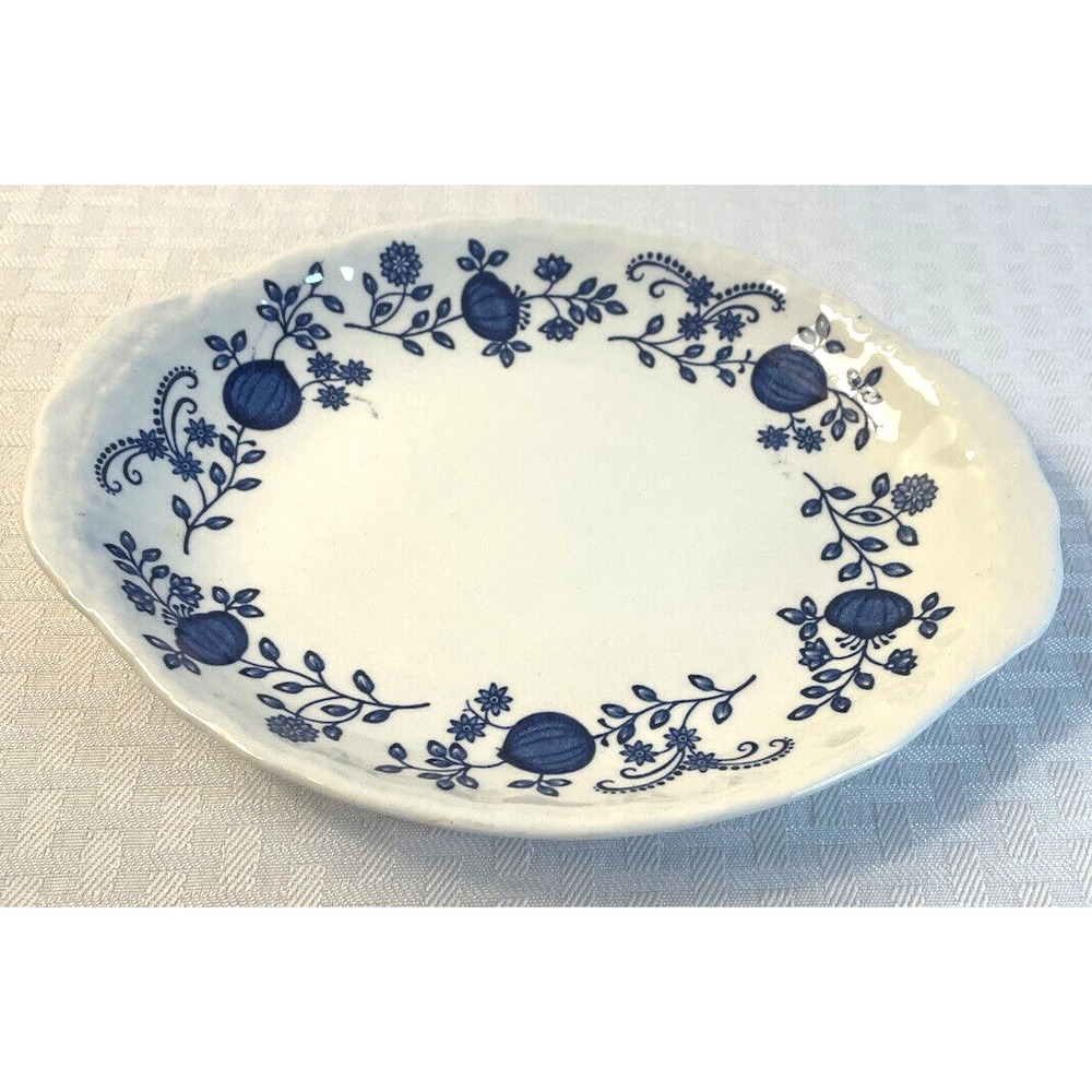 Enouch Wedgewood Blue Heritage Pattern Oval Onion Relish Tray